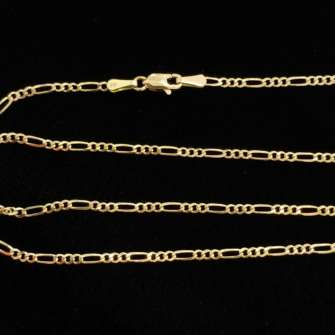 CADENAS 3X1 ORO 14K 60 CM 4.2 GR (NUEVO)