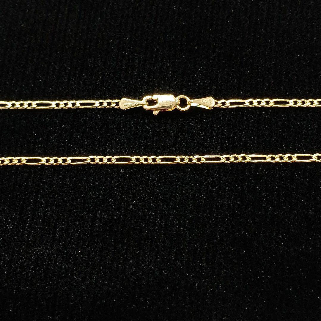 CADENAS 3X1 ORO 14K 55 CM 3.7 GR (NUEVO)