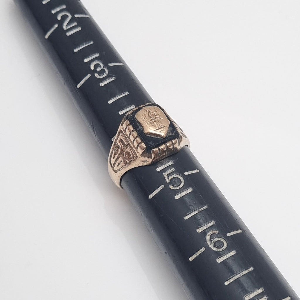 ANILLO DE GRADUACIÓN ORO 10 K 5.6 GRMS (SEMINUEVO)