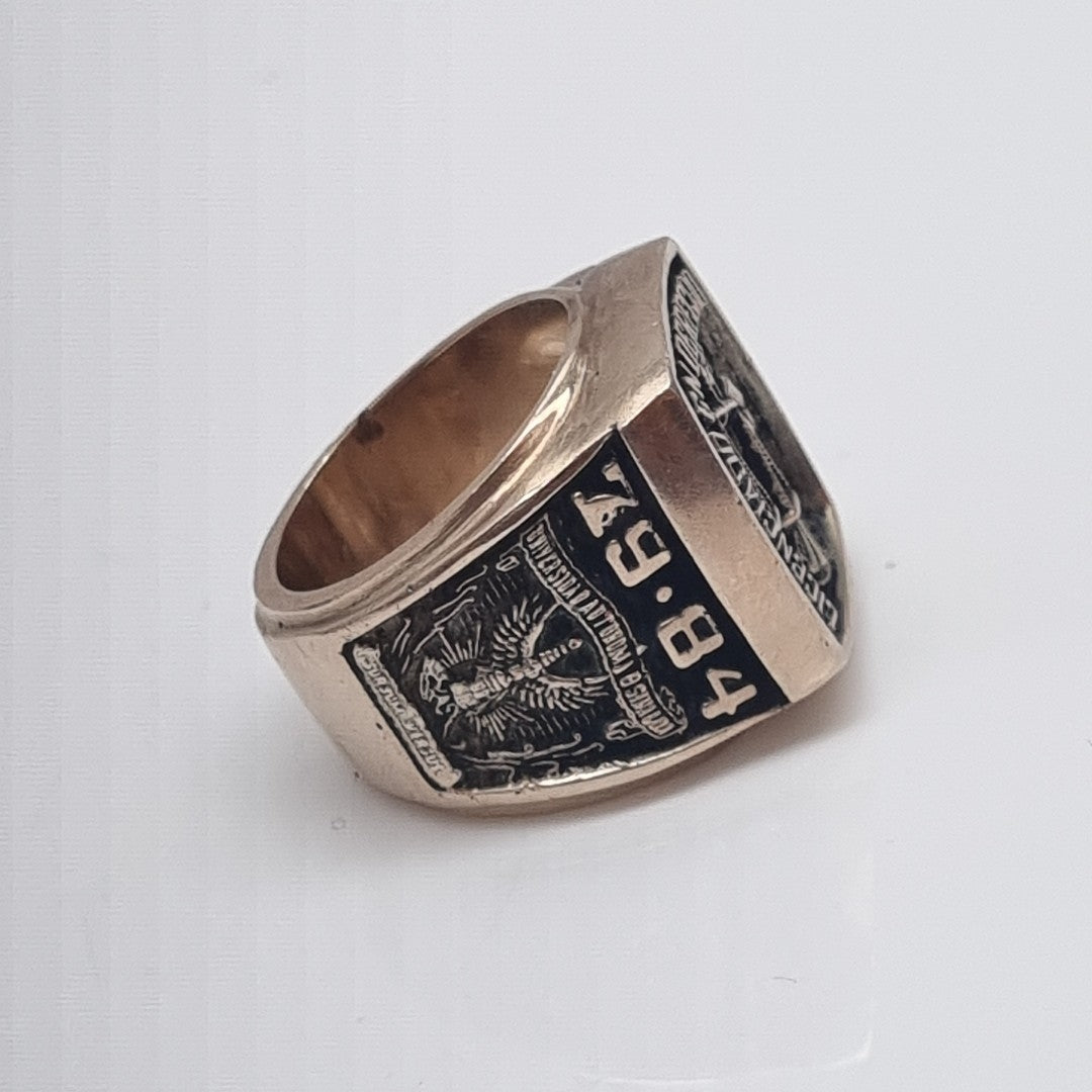 ANILLO DE GRADUACIÓN ORO 8 K 19.1 GRMS (SEMINUEVO)
