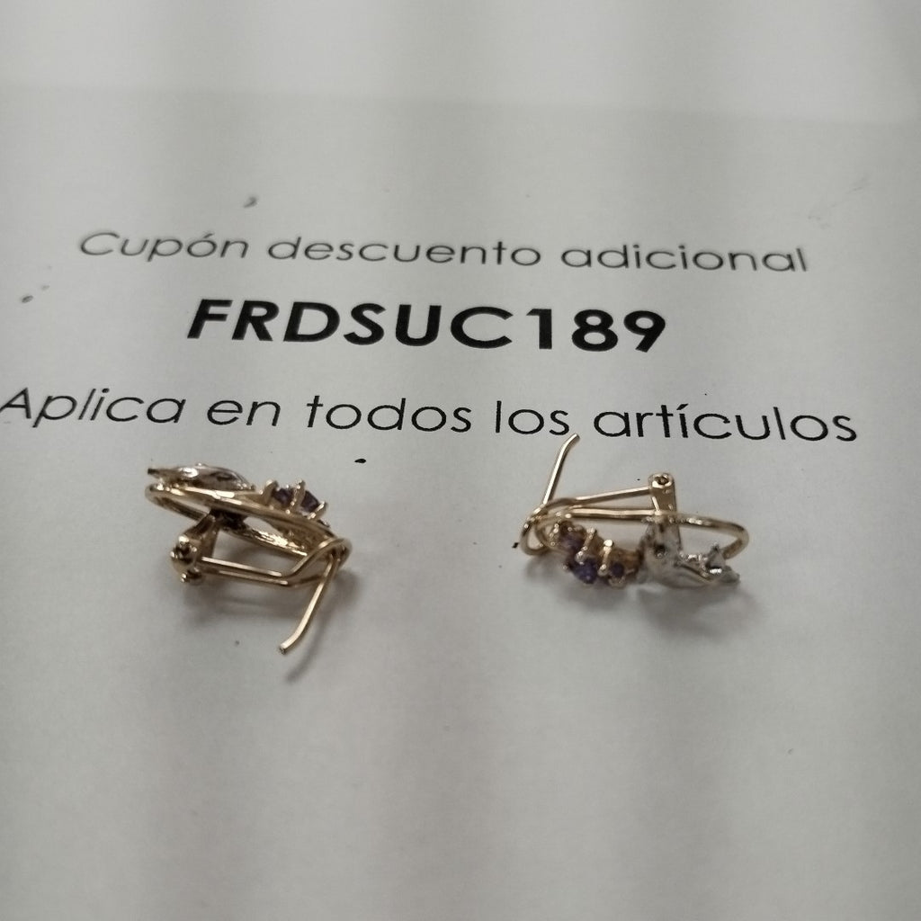 ARETES PAR ORO 10 K 2.8 GRMS (SEMINUEVO)