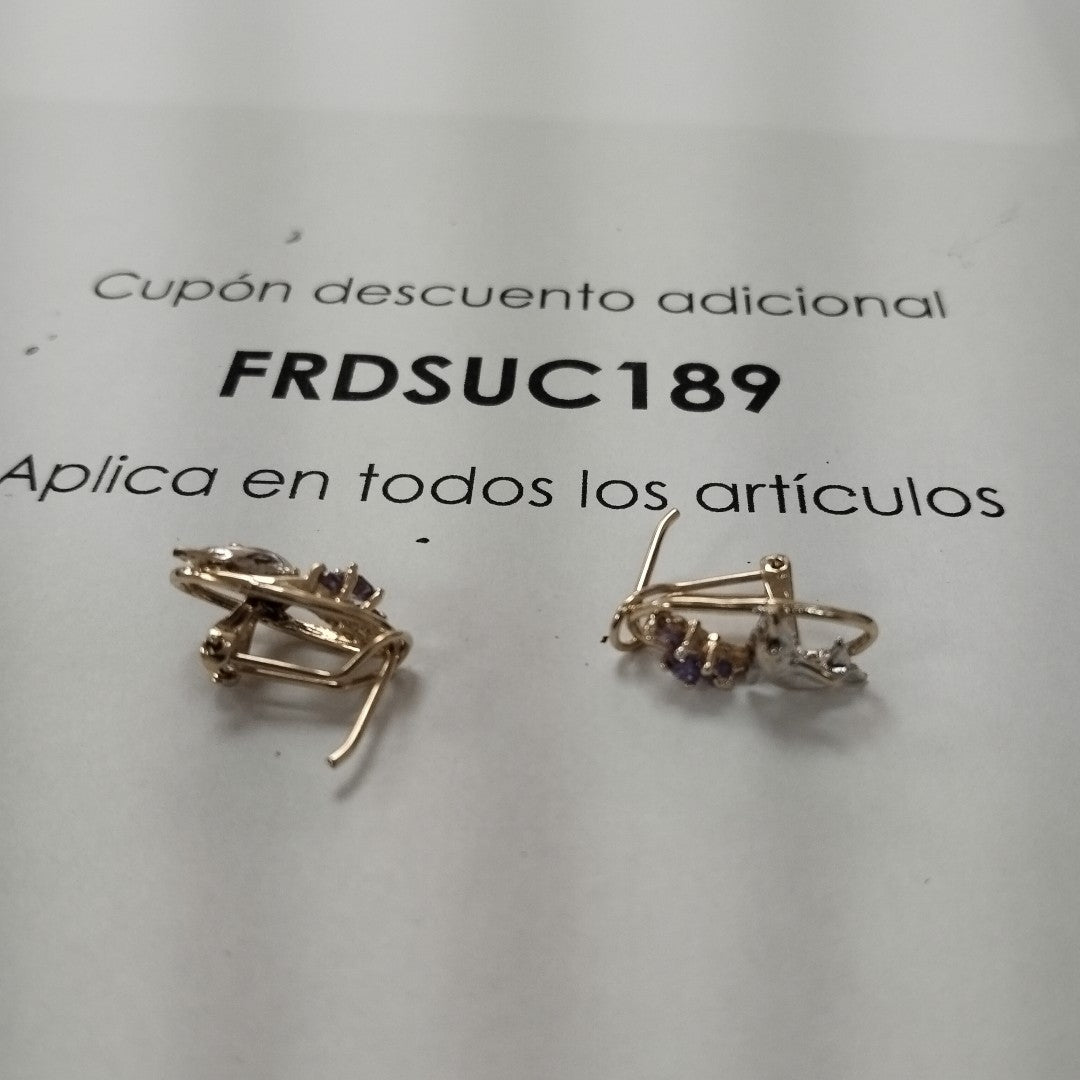 ARETES PAR ORO 10 K 2.8 GRMS (SEMINUEVO)