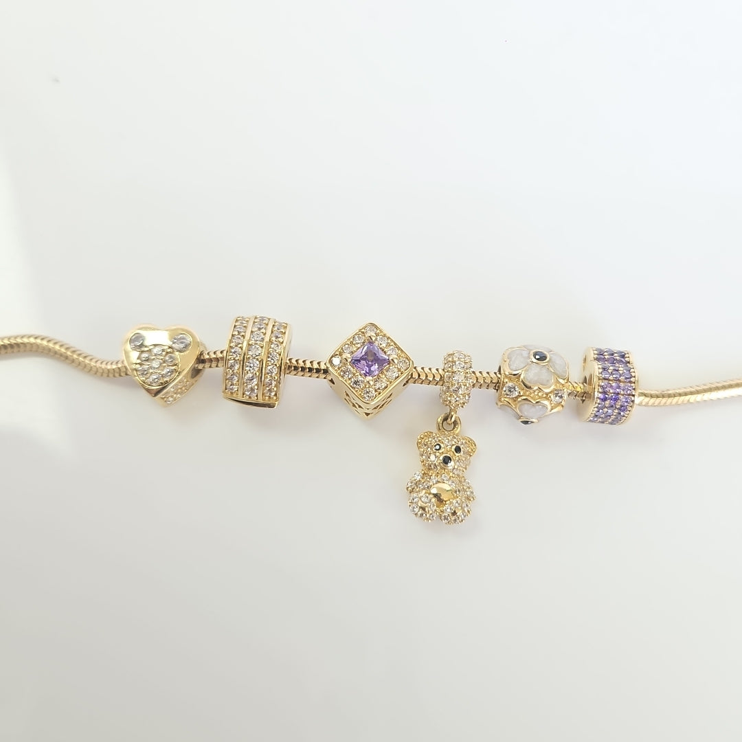 PULSERA CHARM ORO 14K 12.3 (NUEVO)