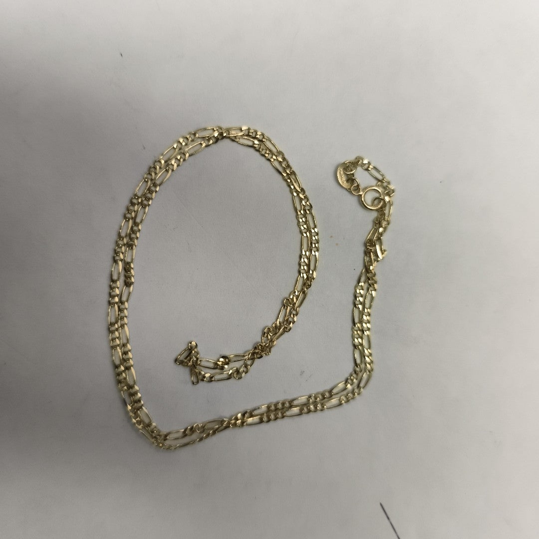 CADENAS TEJIDO 3X1 ORO 10K 55 CM 3.2 GR (NUEVO)
