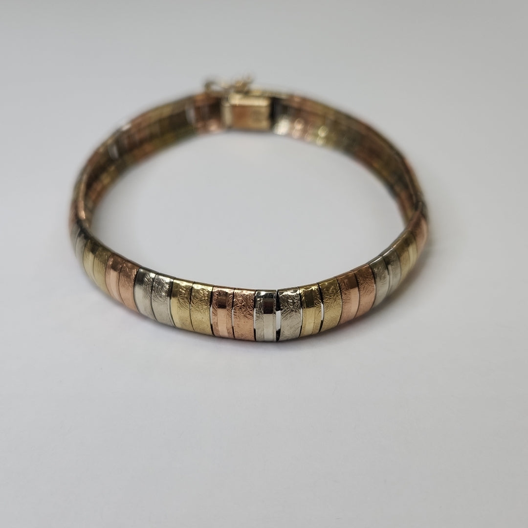 PULSERA ORO,ORO COMBINADO 10 K 16,80 GRMS (SEMINUEVO)