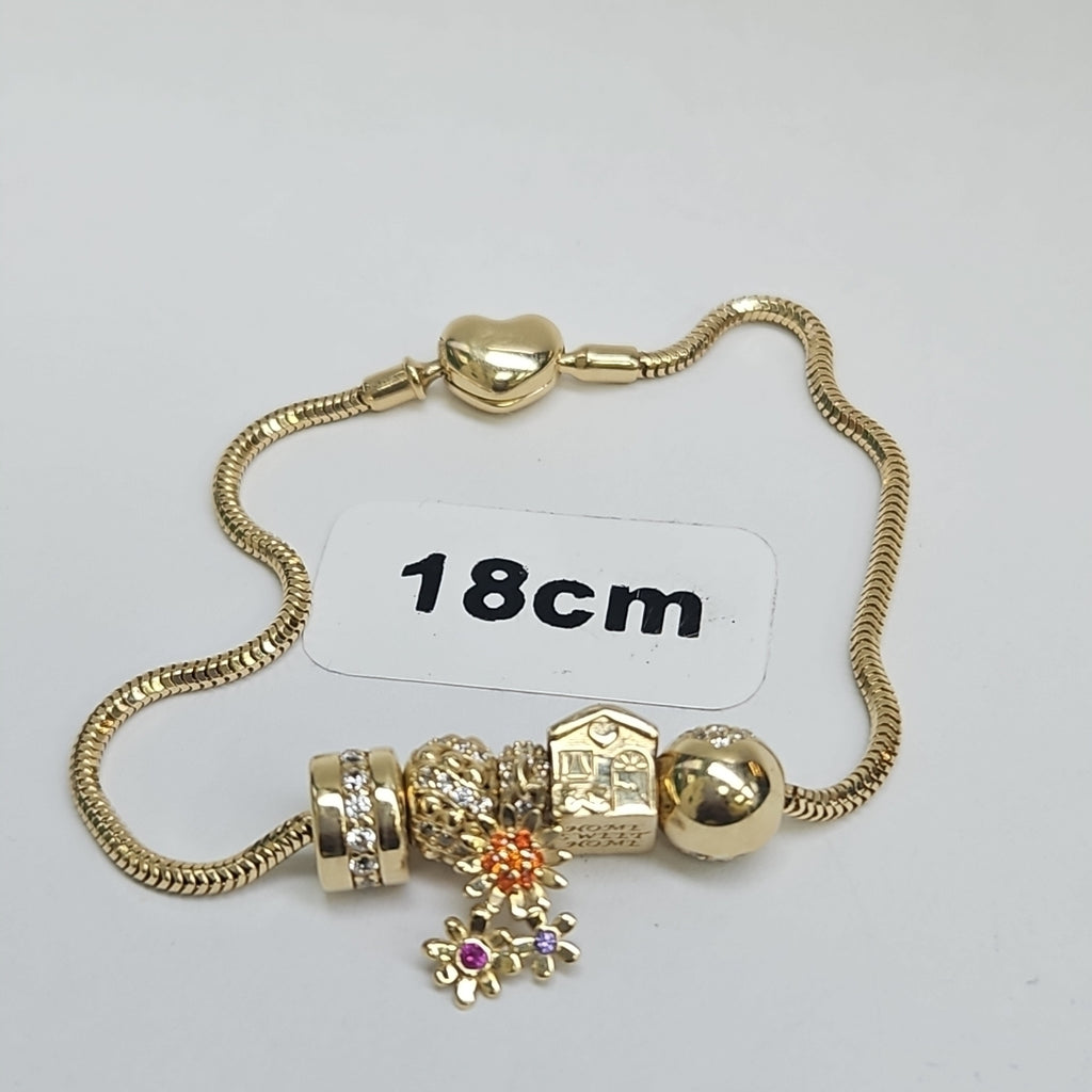 PULSERA CHARM ORO 14K 9.9 (NUEVO)