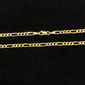 CADENAS 3X1 DIAMANTADA ORO 14K 55 CM 8.5 GR (NUEVO)