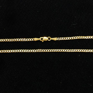 CADENAS BARBADA DIAMANTADA ORO 14K 60 CM 6.2 GR (NUEVO)