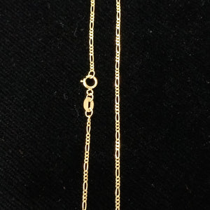 CADENAS TEJIDO 3X1 ORO 14K 55 CM 2.6 GR (NUEVO)