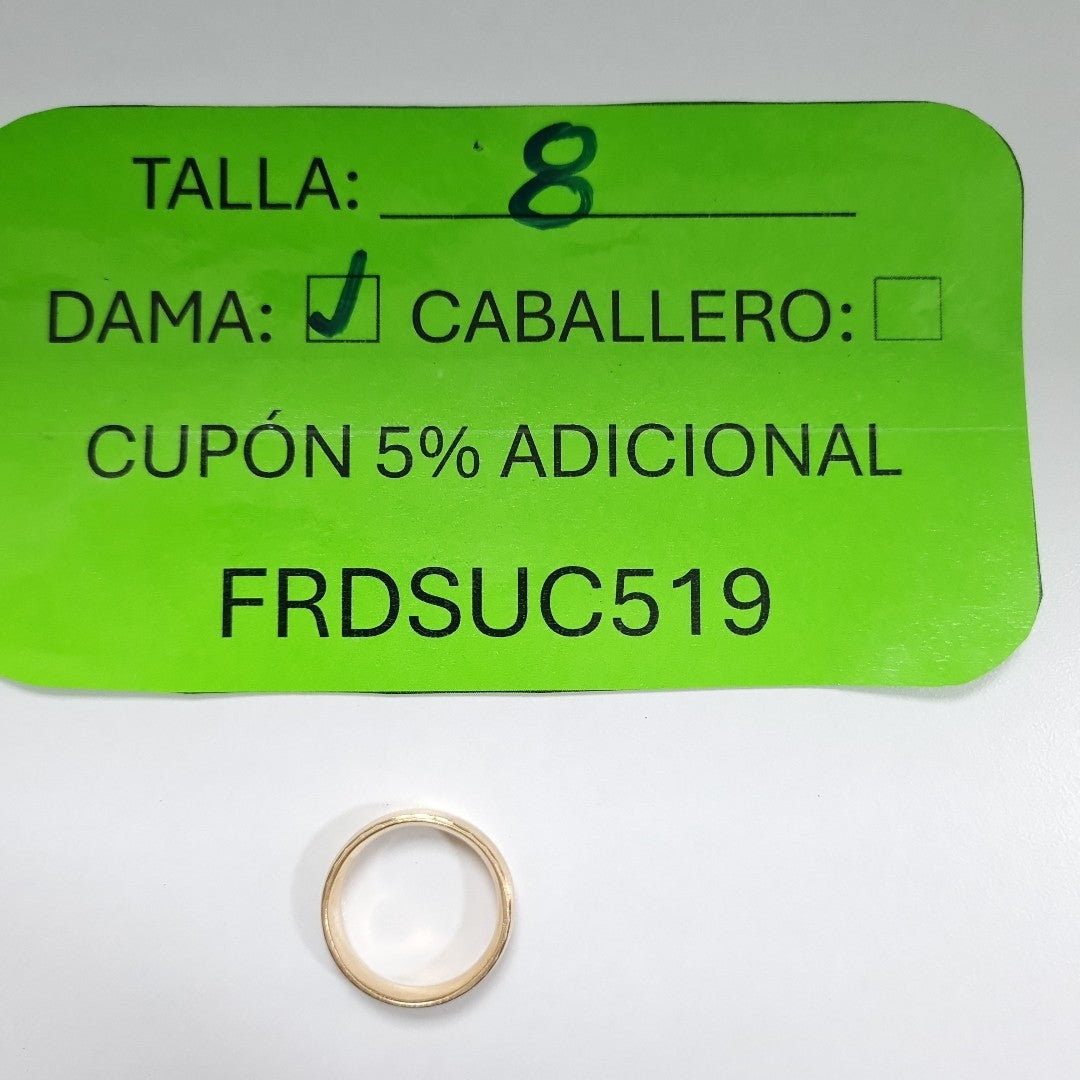 ARGOLLA ORO 14 K 4.1 GRMS (SEMINUEVO)