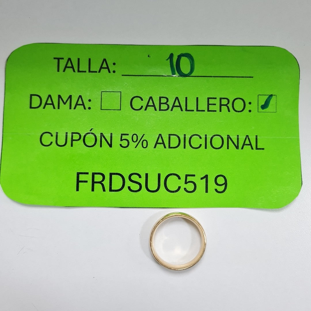 ARGOLLA ORO 14 K 4.8 GRMS (SEMINUEVO)