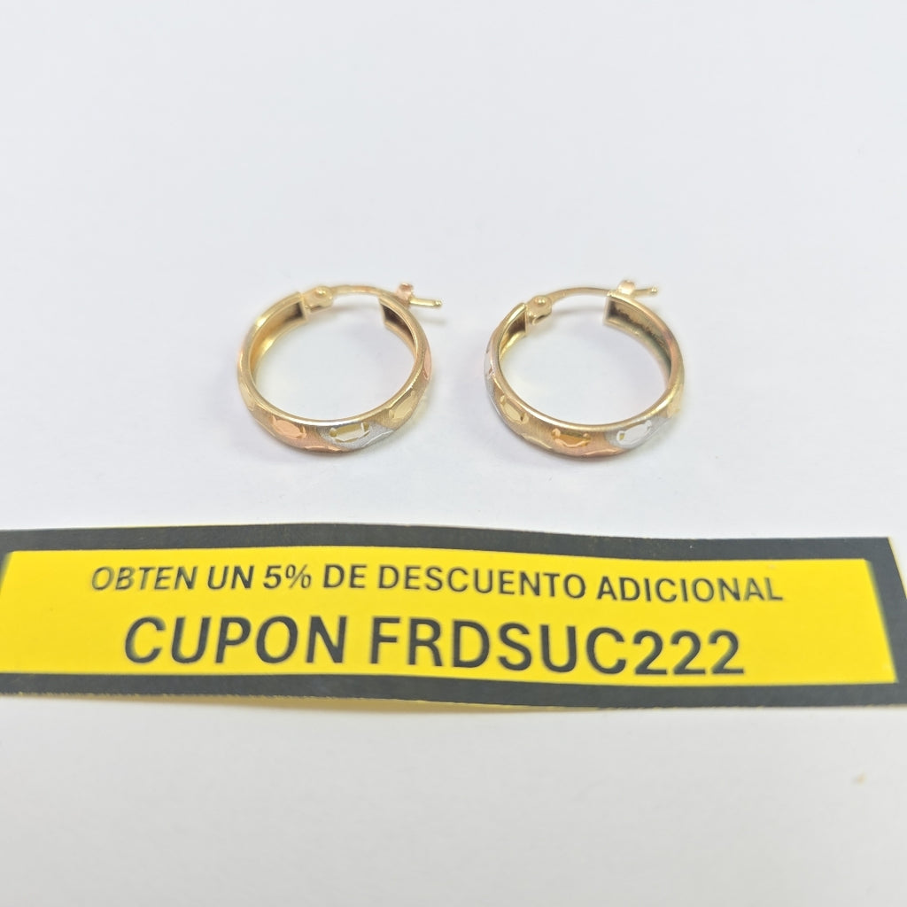 ARRACADAS PAR ORO 10 K 1.7 GRMS (SEMINUEVO)