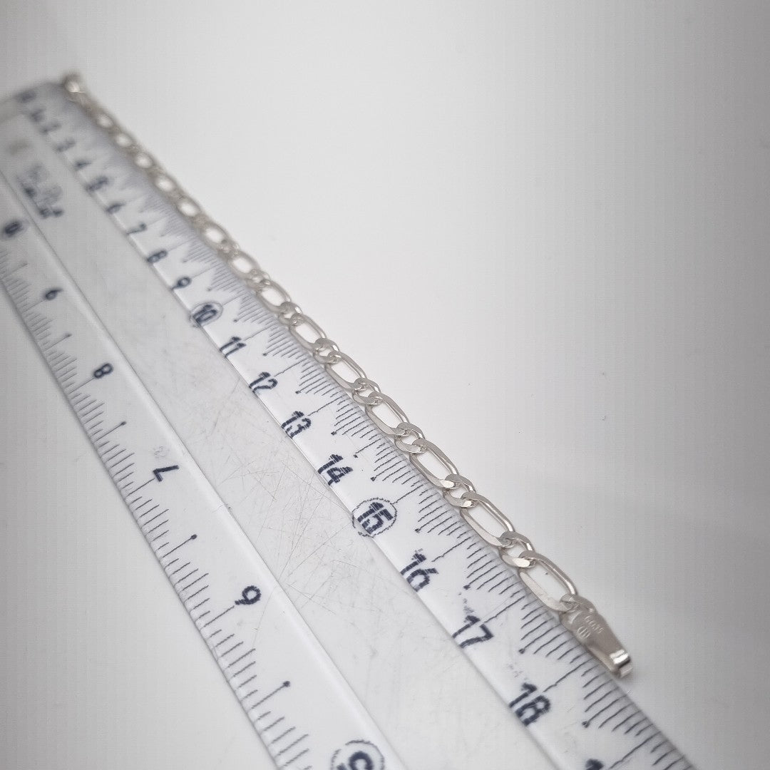 PULSERA TEJIDO 1X1 PLATA .925 18 CM 3.5 GR (NUEVO)