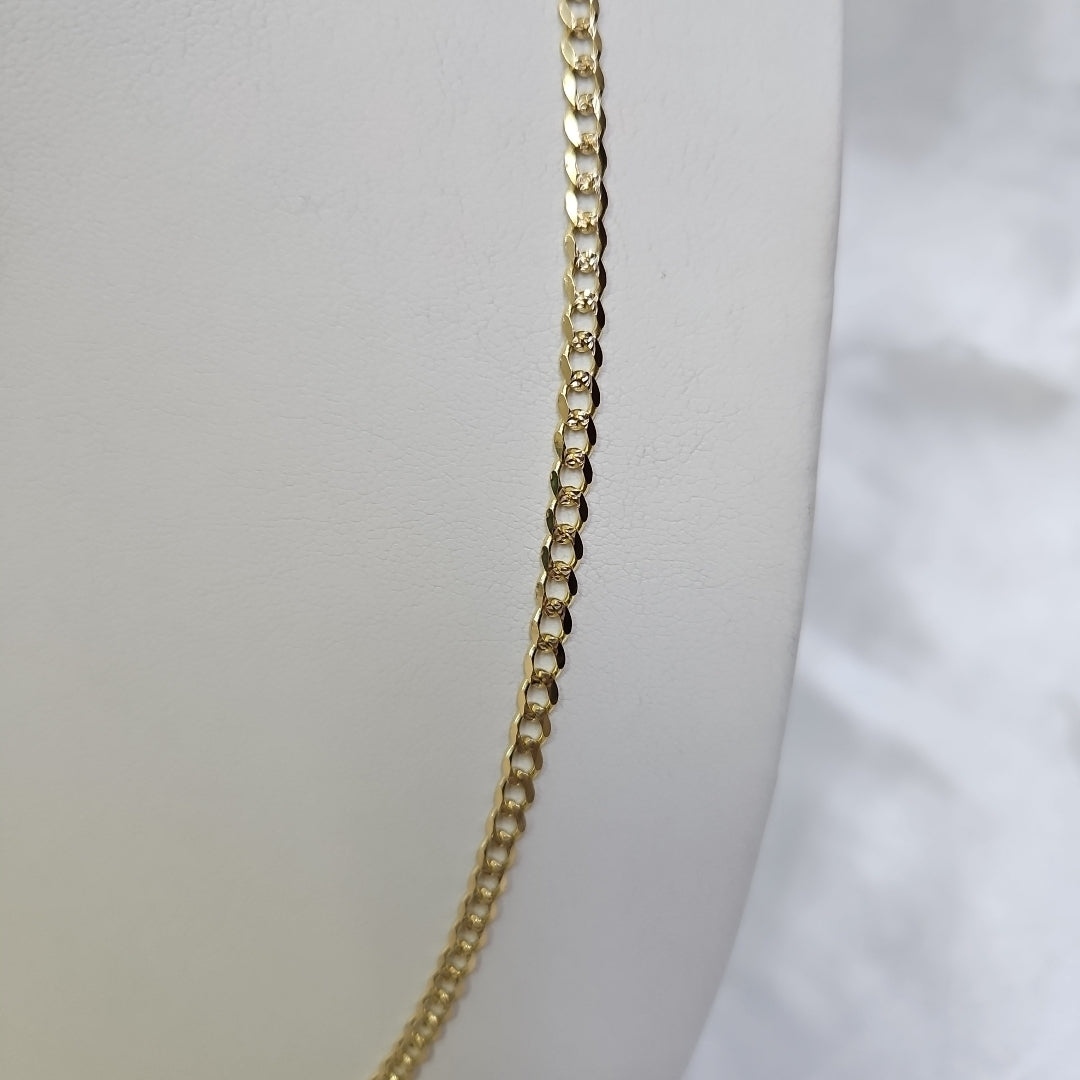 CADENAS BARBADA ORO 14K 55 CM 13 GR (NUEVO)