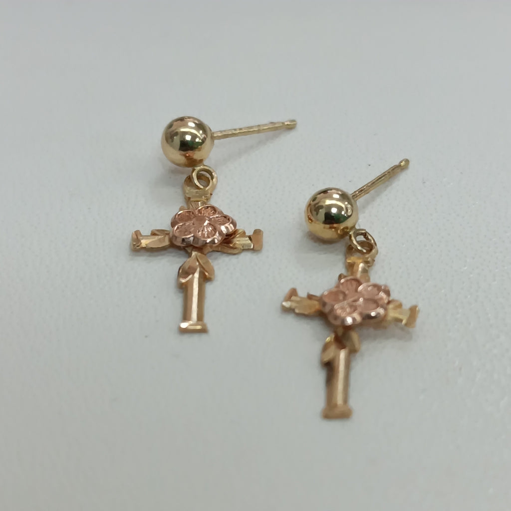 ARETES PAR ORO 14 K 0.8 GRMS (SEMINUEVO)