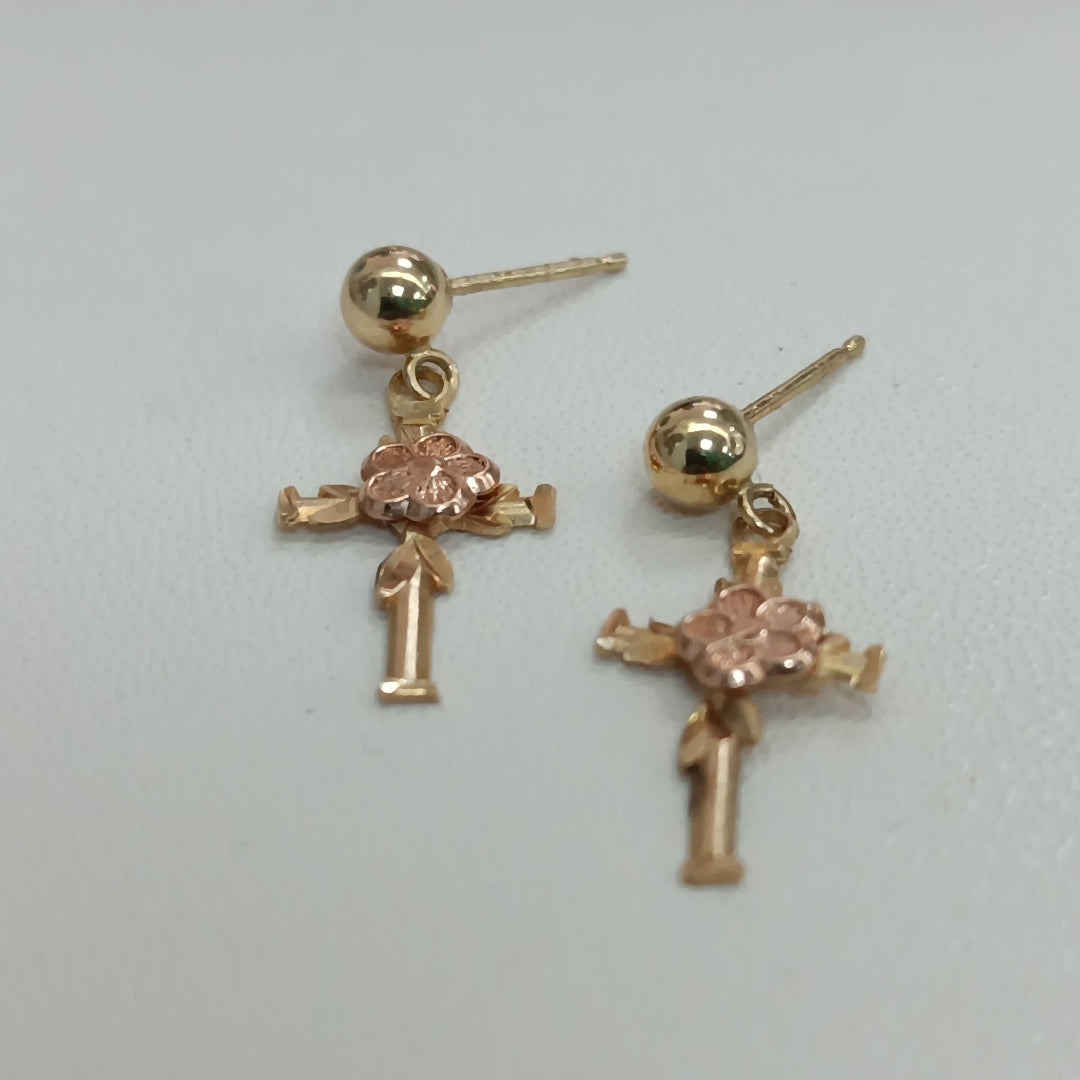 ARETES PAR ORO 14 K 0.8 GRMS (SEMINUEVO)