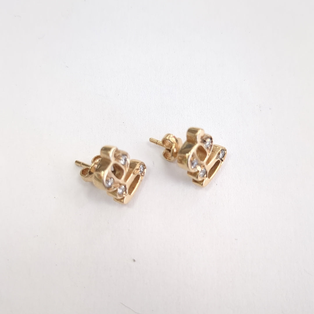 ARETES PAR ORO 14 K 5.7 GRMS (SEMINUEVO)
