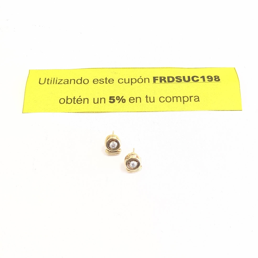 ARETES PAR ORO 14 K 5.6 GRMS (SEMINUEVO)