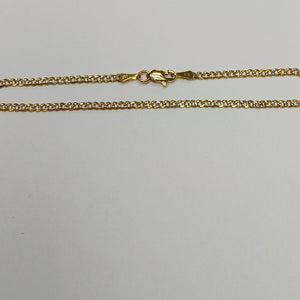 PULSERAS BARBADA DIAMANTADA ORO 14K 18 CM 2.5 GR (NUEVO)