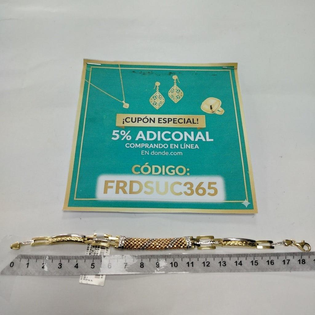 ESCLAVA ORO COMBINADO 14 K 9.4 GRMS (SEMINUEVO)