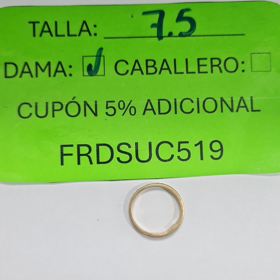 ANILLITO ORO 14 K 2,50 GRMS (SEMINUEVO)