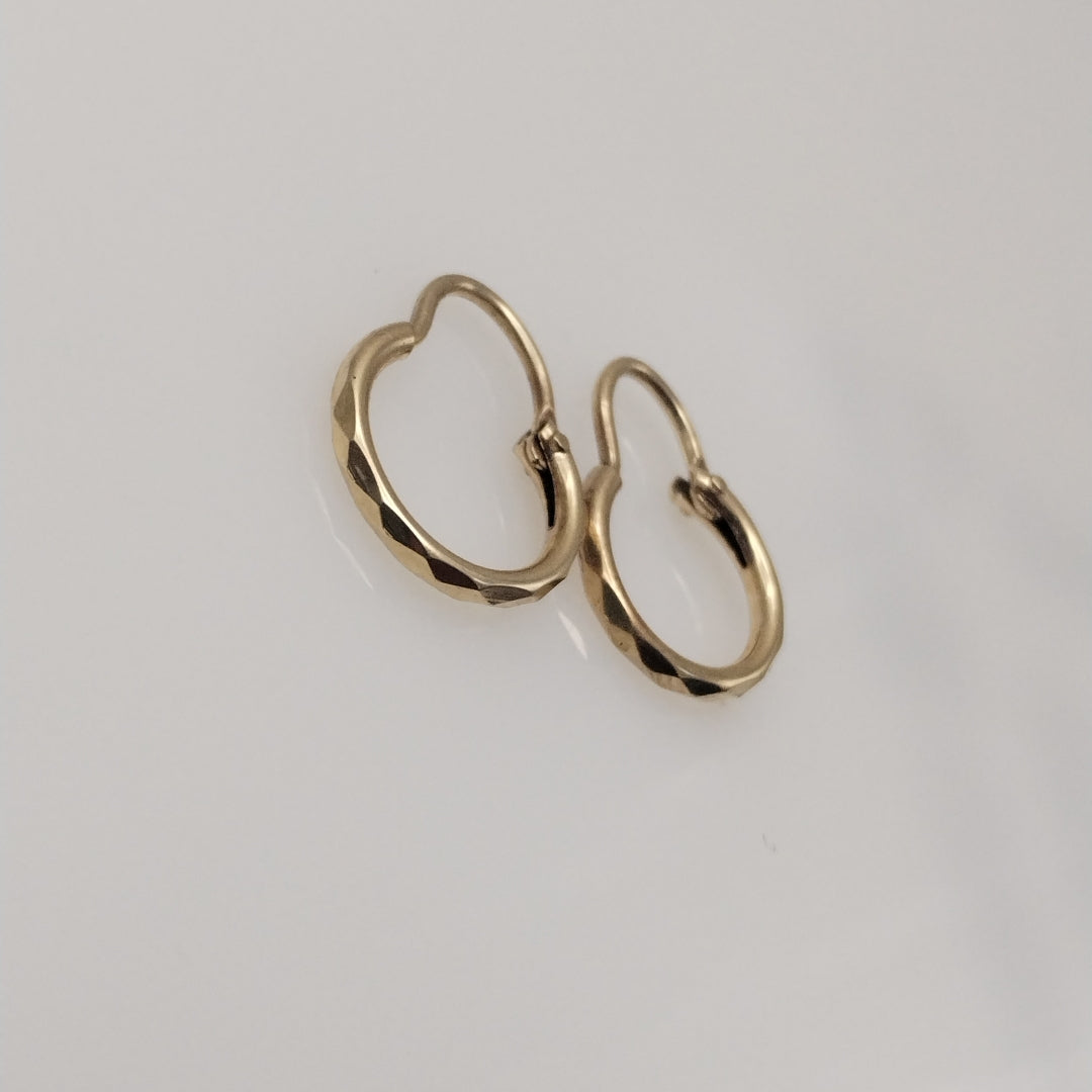 ARRACADAS PAR ORO 8 K 0.9 GRMS (SEMINUEVO)
