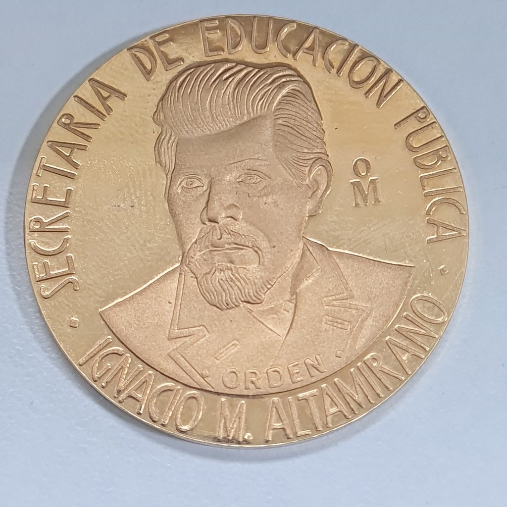 MEDALLA CONMEMORATIVA ORO 21 K 41.9 GRMS (SEMINUEVO)