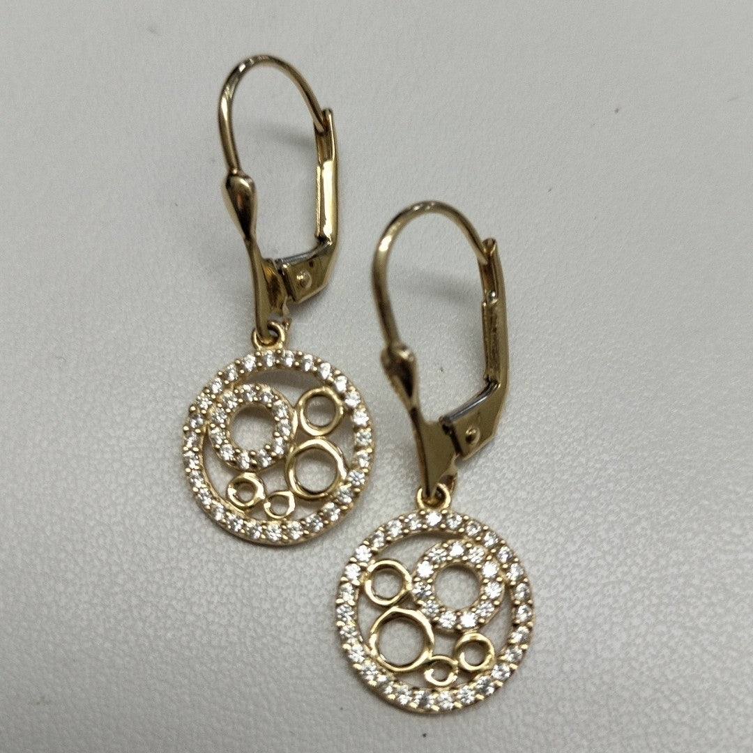 BROQUELES ORO 14K 2.7 (NUEVO)