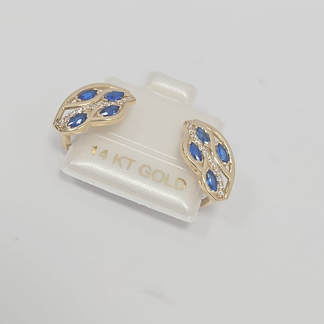 BROQUELES ORO 14K 3.7 (NUEVO)