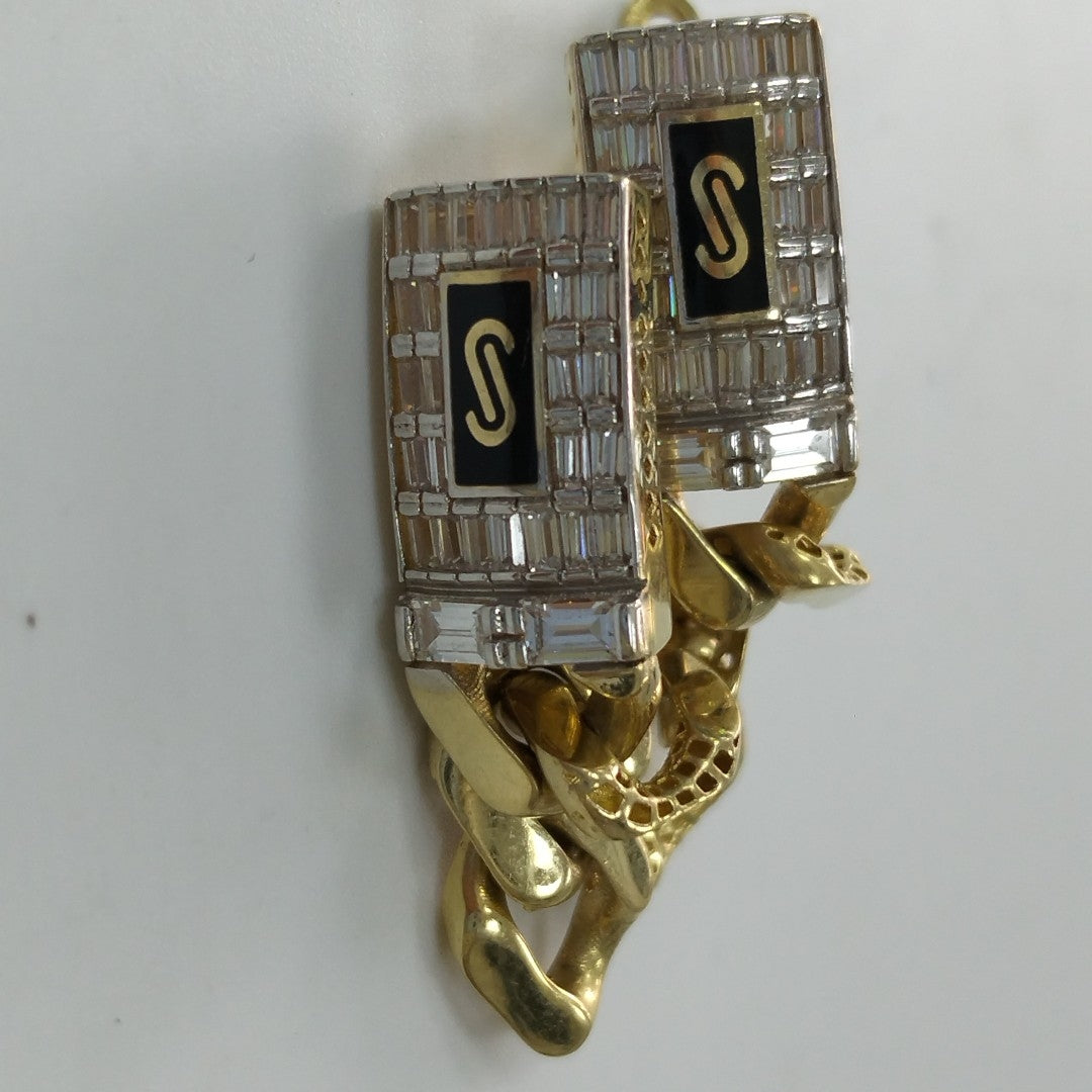 ARETES PAR ORO 14 K 6,30 GRMS (SEMINUEVO)