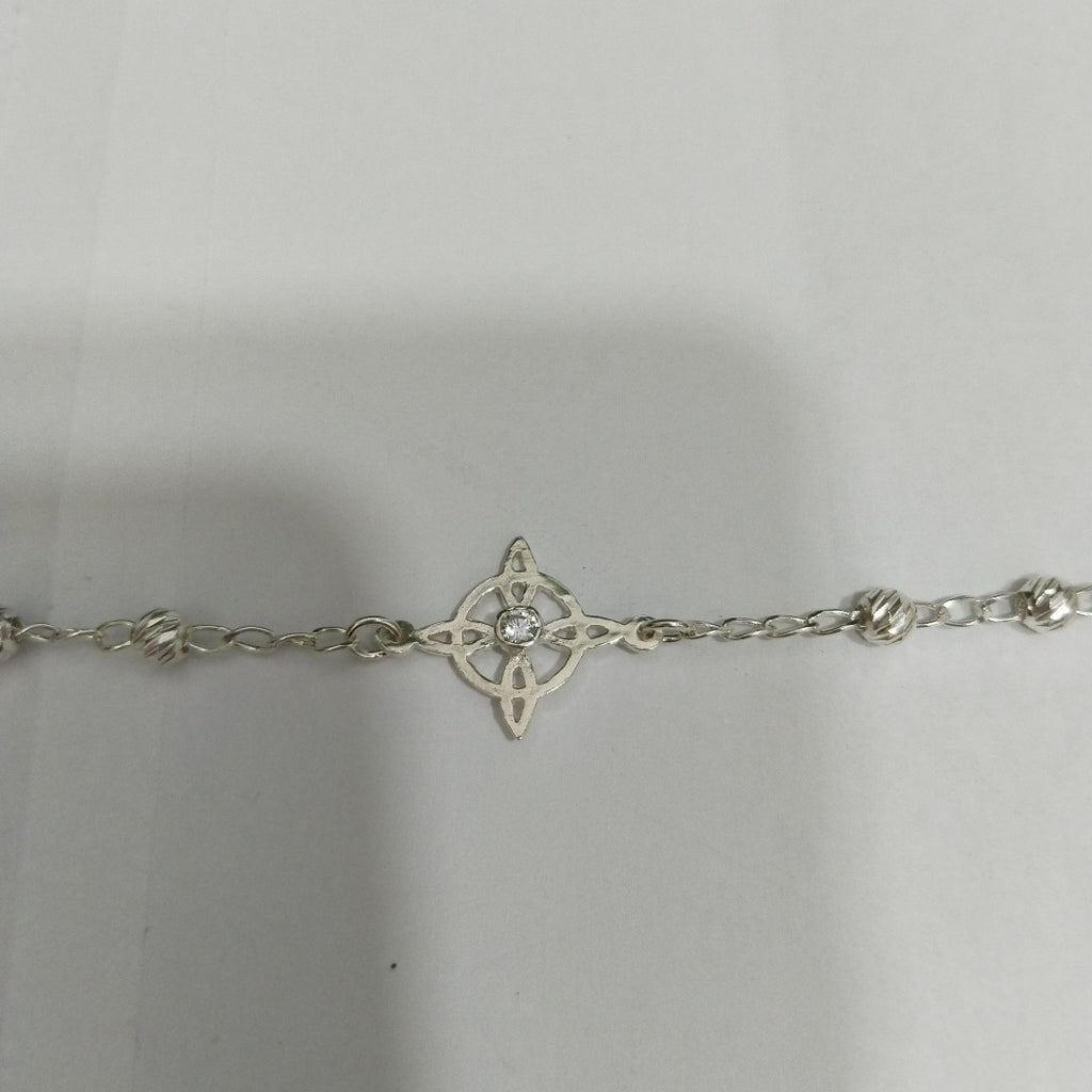 PULSERA TEJIDO ESPECIAL PLATA .925 18 CM 2.8 GR (NUEVO)