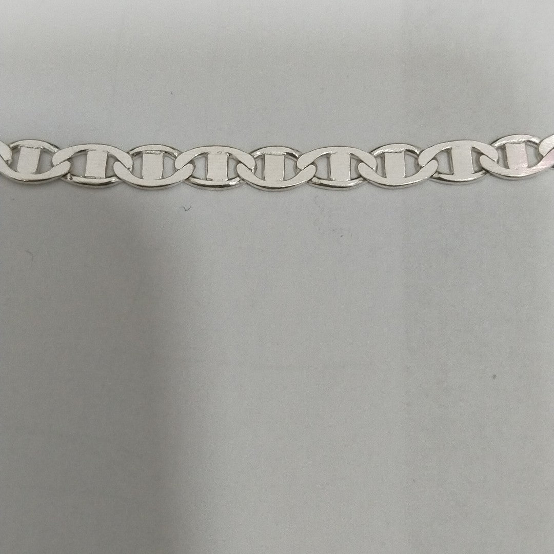 PULSERA TEJIDO GUCHI PLATA .925 18 CM 3.4 GR (NUEVO)