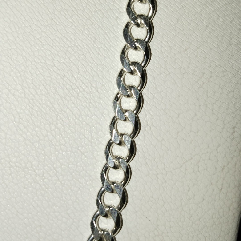 CADENA TEJIDO BARBADO PLATA .925 60 CM 14 GR (NUEVO)