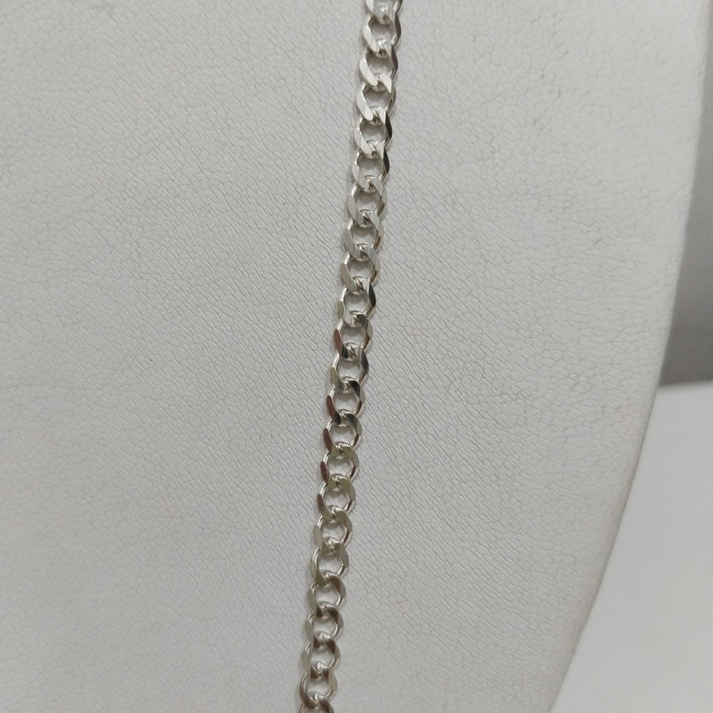 CADENA TEJIDO BARBADO PLATA .925 60 CM 13 GR (NUEVO)