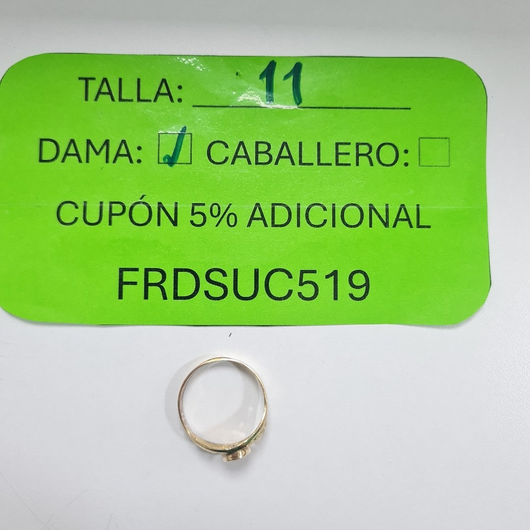ANILLO ORO 10 K 3.2 GRMS (SEMINUEVO)
