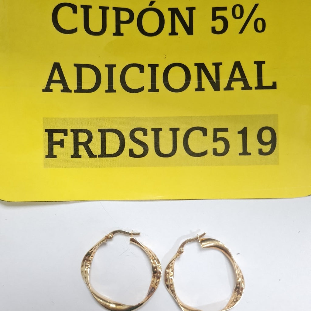 ARRACADAS PAR ORO 14 K 2.7 GRMS (SEMINUEVO)