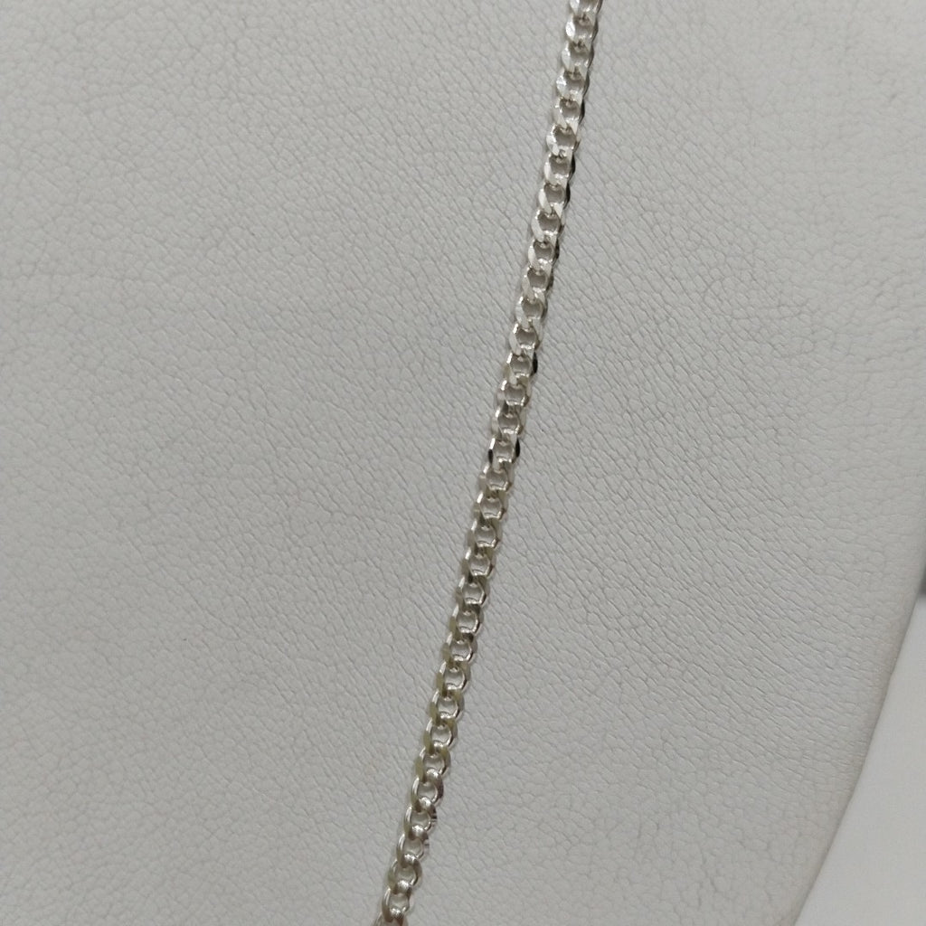 CADENA TEJIDO BARBADO PLATA .925 60 CM 5.7 GR (NUEVO)