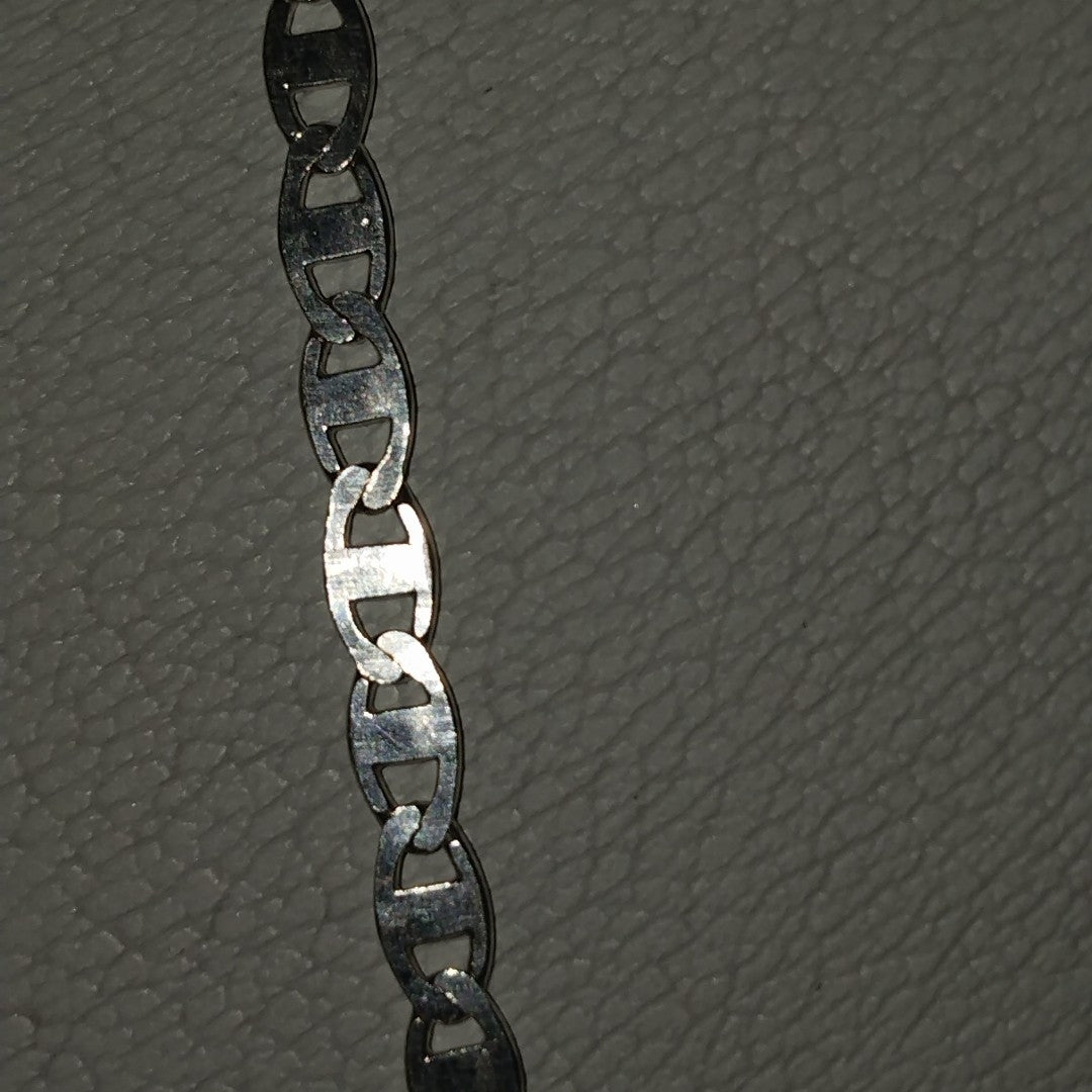 CADENA TEJIDO ESPEJO PLATA .925 55 CM 3.8 GR (NUEVO)