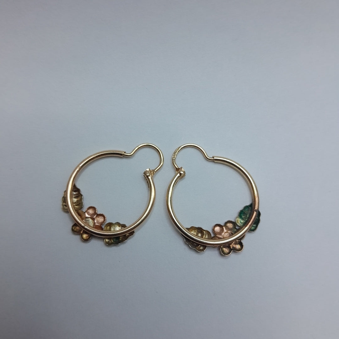 ARRACADAS PAR ORO 10 K 1.9 GRMS (SEMINUEVO)