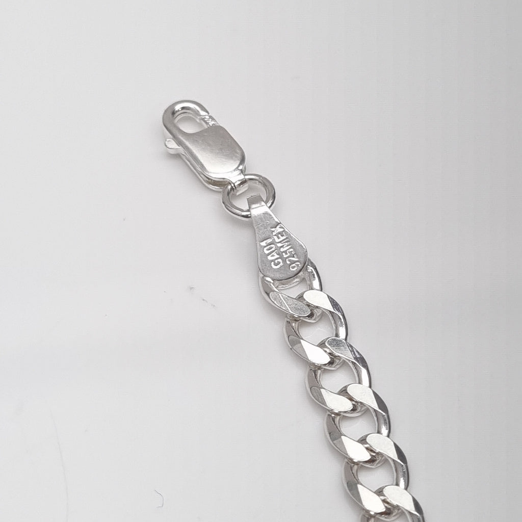 PULSERA BARBADA PLATA .925 21 CM 7.13 GR (NUEVO)