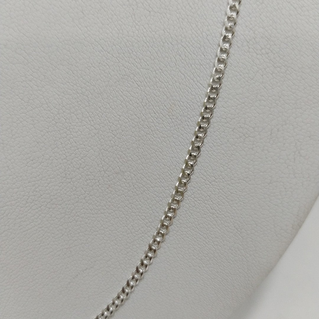 CADENA TEJIDO BARBADO PLATA .925 55 CM 5.3 GR (NUEVO)