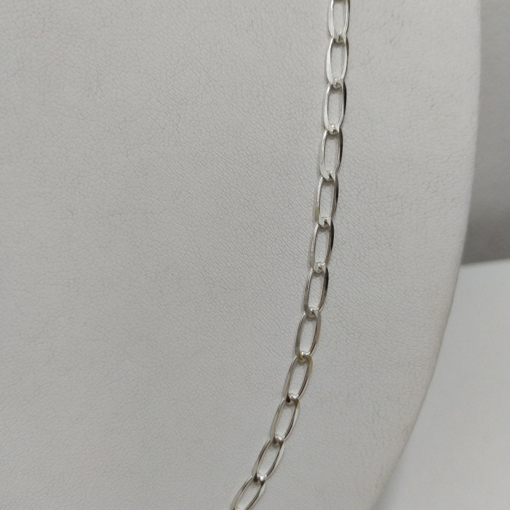 CADENA TEJIDO ESLABONES PLATA .925 55 CM 9.8 GR (NUEVO)