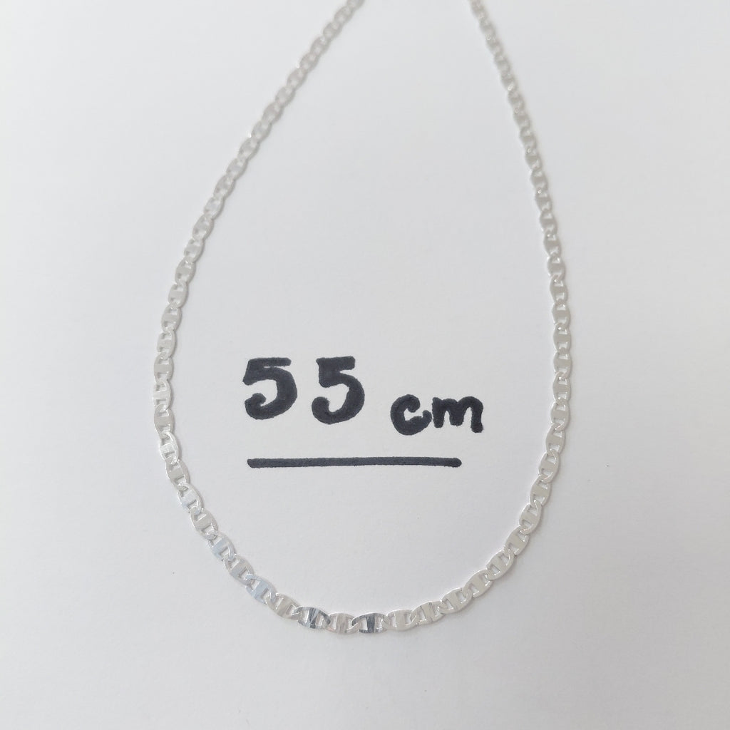 CADENA TEJIDO ESPEJO PLATA .925 55 CM 3.8 GR (NUEVO)