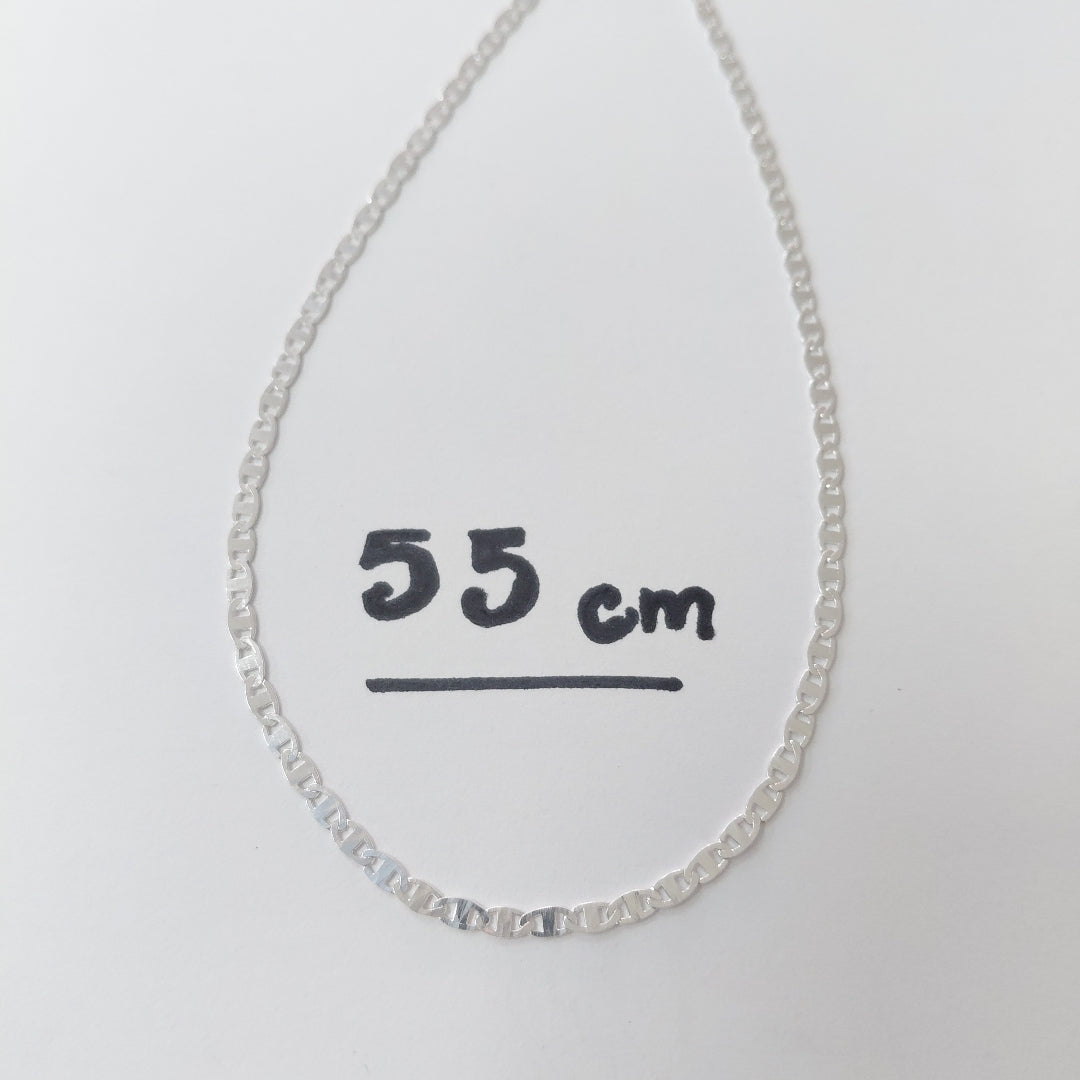 CADENA TEJIDO ESPEJO PLATA .925 55 CM 3.8 GR (NUEVO)