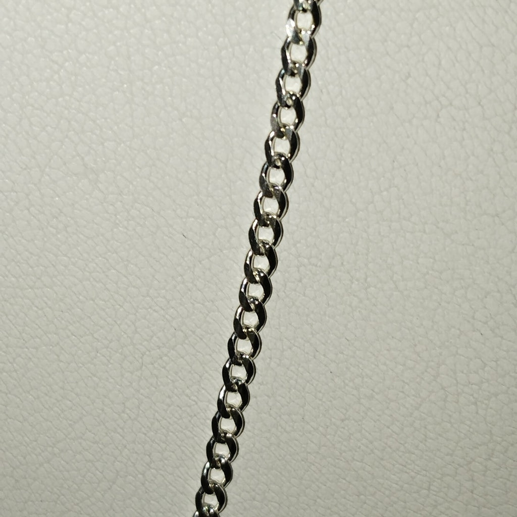 CADENA TEJIDO BARBADO PLATA .925 55 CM 4.9 GR (NUEVO)