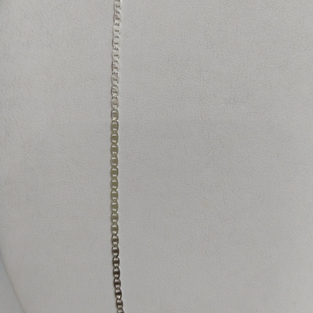 CADENA TEJIDO ESPEJO PLATA .925 55 CM 3.7 GR (NUEVO)