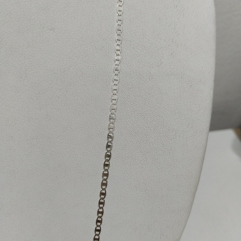 CADENA TEJIDO ESPEJO PLATA .925 55 CM 3.7 GR (NUEVO)