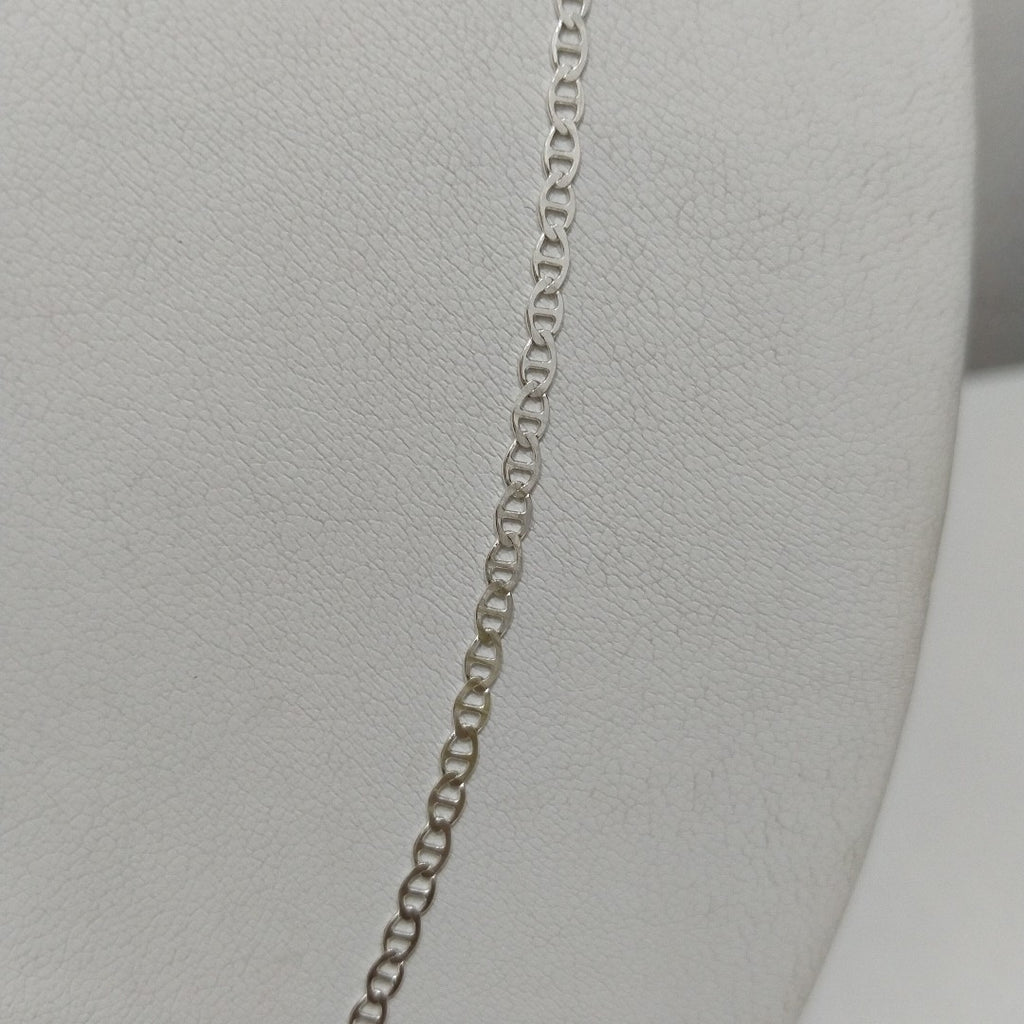 CADENA TEJIDO GUCHI PLATA .925 55 CM 3.4 GR (NUEVO)