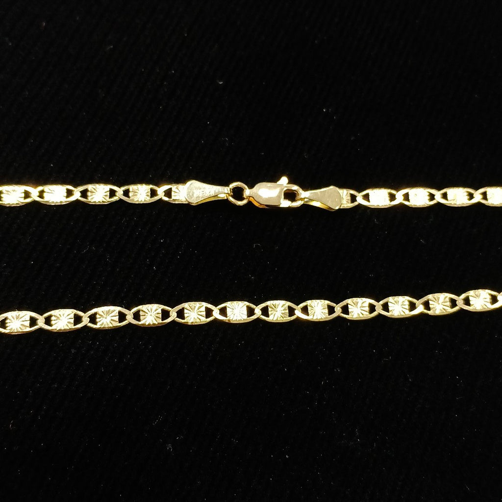 CADENAS TEJIDO GUCHI ORO 14K 55 CM 7 GR (NUEVO)