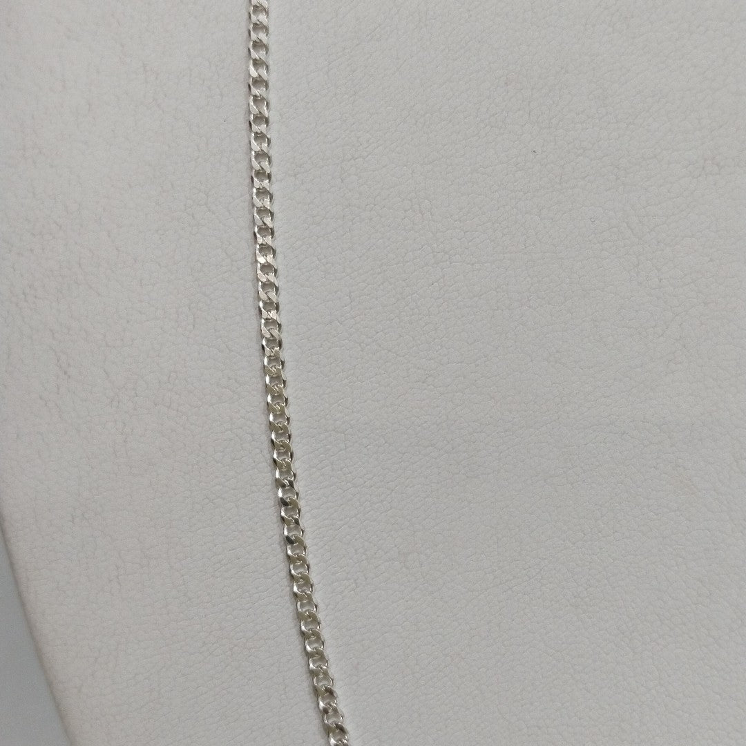 CADENA TEJIDO BARBADO PLATA .925 55 CM 5.3 GR (NUEVO)